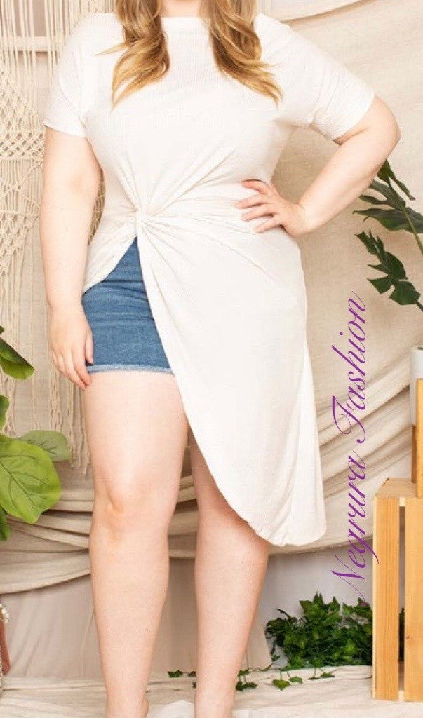 Boat Neck Top PLUS SIZE