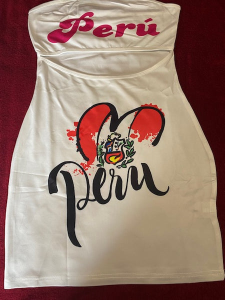 Tube Dress with Peru Logo