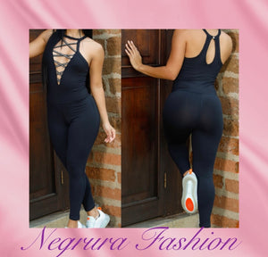 Sportswear Jumpsuit Front Straps