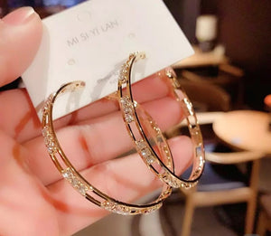 Luxury Round Hoop Earrings