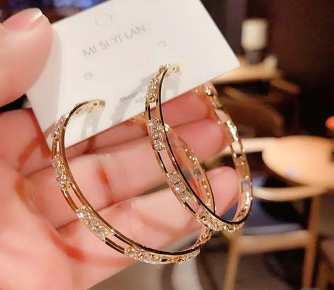 Luxury Round Hoop Earrings